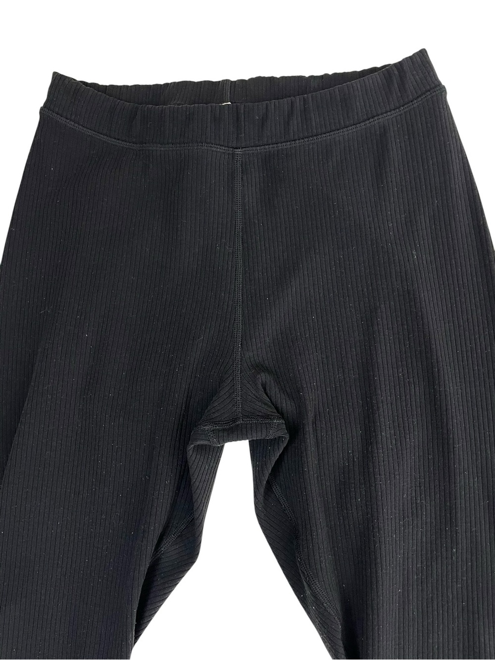 alo Yoga Ribbed High-Waist 7/8 Legging Black S/M - Picture 9 of 11